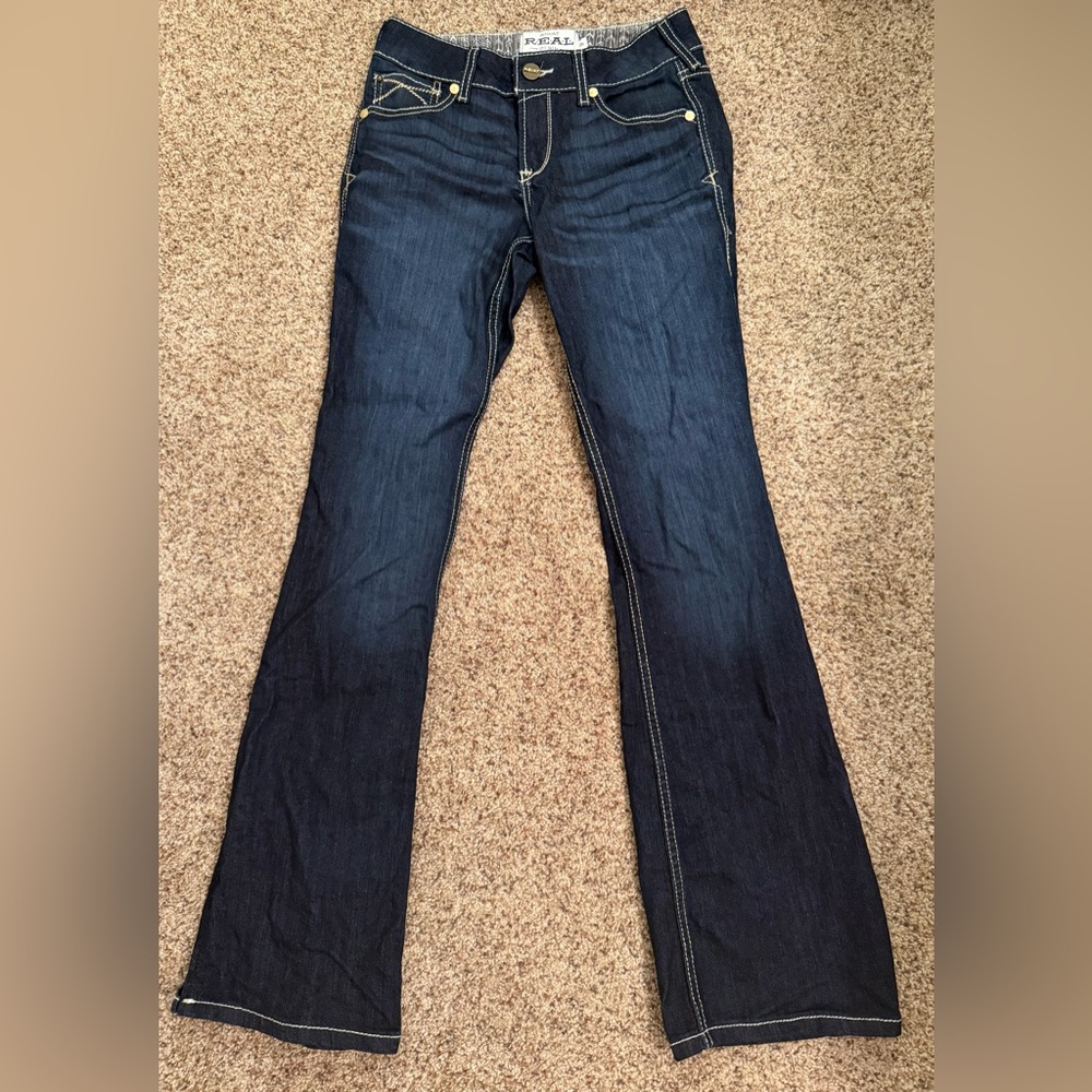 Ariat R.E.A.L. Perfect Rise Arrow Danna Boot Cut Jean size 28R